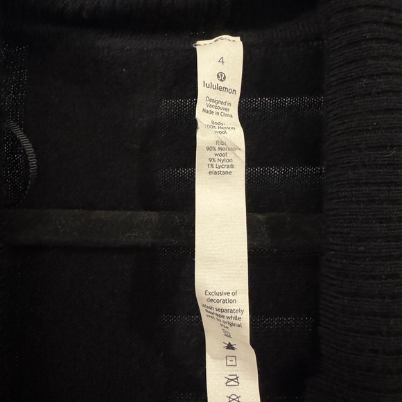 lululemon athletica Black Ribbed Cardigan - Picture 2 of 3